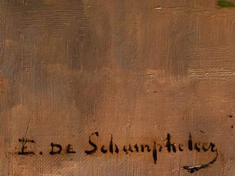 Edmond de Schampheleer, 1824 Brüssel 1899 Hampel Kunstauktionen