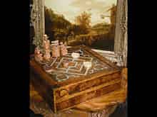 Detail images: Grosser, barocker Spielkasten