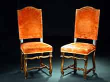 Detailabbildung: Paar Stühle im Barock-Stil