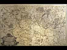 Detail images: Kupferstich-Landkarte von Brandenburg