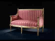 Detailabbildung: Kleines französisches Louis XVI- Sitzmöbel
