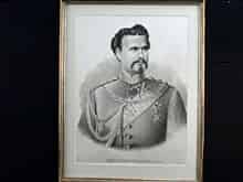 Detail images: Lithographie Ludwig II.