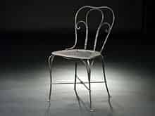 Detailabbildung: Stuhl in gebogtem Eisen