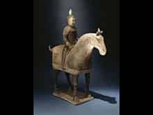 Detailabbildung: Tang-Pferd mit Krieger