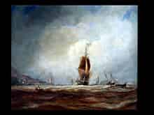 Detailabbildung: Richard Henry Nibbs Marine und Landschaftsmaler in London 1841/89