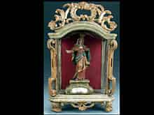 Detailabbildung: Kleiner barocker Schrein mit Maria-Immaculata-Figur