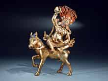 Detail images: Tantrischer Dämon auf einem Pferd