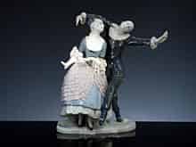 Detail images: Porzellangruppe Tanzendes Paar