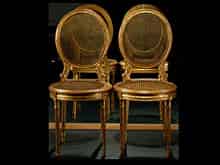 Detailabbildung: Paar Louis XVI-Stühle