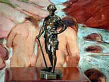 Detailabbildung: Kleine Bronzefigur von Emile Louis Picault
