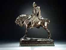 Detail images: Reiterstandbild eines slawischen Fürsten aus Bronze.