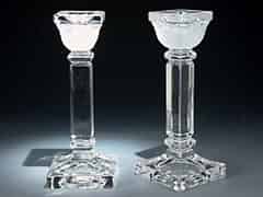 Detailabbildung:  Paar Kristall-Tisch-Kerzenleuchter