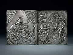 Detailabbildung:  Zwei Augsburger Silber-Reliefs des Meisters Hans I. Warnberger