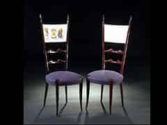 Detailabbildung:  Zwei Stühle der 50er/60er Jahre