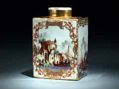 Detailabbildung:  Meißener Teedose des 18. Jahrhunderts