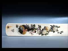 Detailabbildung:  Shibayama-Falzmesser aus Elfenbein
