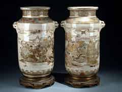 Detailabbildung:  Paar Satsuma-Vasen