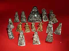 Detailabbildung:  16 ungewöhnliche Silber-Miniaturen