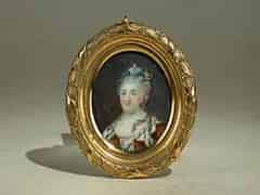 Detailabbildung:  Miniaturporträt der Kaiserin Katharina von Russland