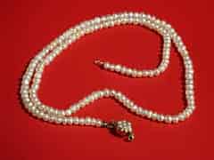 Detailabbildung:  Feine Perlenkette, einreihig