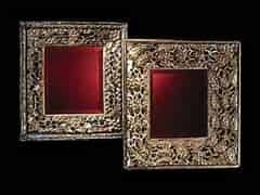 Detailabbildung:  Zwei geschnitzte und vergoldete Spiegel