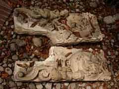 Detail images:  Paar barocke Steinwappen