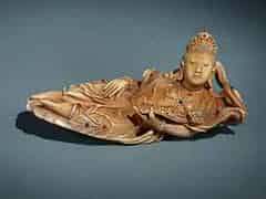 Detailabbildung:  Bodhisattva aus Elfenbein