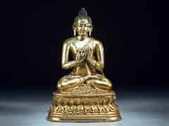 Detailabbildung:  Bronze des Buddha Vairocana