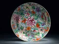 Detailabbildung:  Mille fleur -Teller aus Porzellan