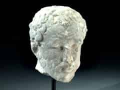 Detailabbildung: Marmor-Kopf einer Hercules-Figur