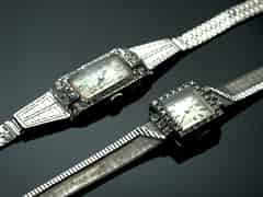 Detail images: 2 Art-Deco-Damen-Armbanduhren