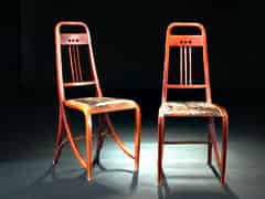 Detailabbildung: Paar Jugendstil-Stühle, Henry van der Felde zugeschr.