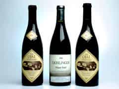 Detailabbildung:  Selektion von 3 Flaschen Spitzen-Pinot Noir aus Kalifornien 0,75l