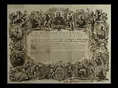 Detailabbildung: Urkunde des Franziskaner Ordens