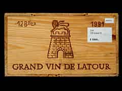 Detailabbildung: Château Latour 1991 0,75l Pauillac 1er Cru Classé (Bordeaux, Frankreich)