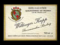 Detailabbildung: Wiltinger Kupp Riesling Beerenauslese 1971 0,70l (Mosel-Saar-Ruwer, Deutschland)