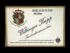 Detailabbildung: Wiltinger Kupp Riesling Trockenbeerenauslese 1959 0,70l (Mosel-Saar-Ruwer, Deutschland)