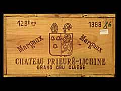 Detailabbildung: Château Prieuré Lichine 1988 0,75l Margaux 4ème Cru Classé (Bordeaux, Frankreich)