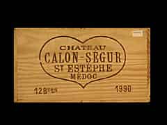 Detailabbildung: Château Calon Ségur 1990 0,75l St.Estèphe 3ème Cru Classé (Bordeaux, Frankreich)