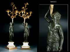 Detailabbildung: Paar französische Louis XVI-Girandolen