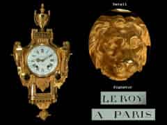 Detailabbildung: Französische Cartell-Uhr im Louis XVI-Stil