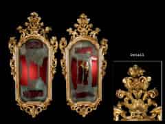 Detailabbildung: Paar französische Louis XV-Spiegel