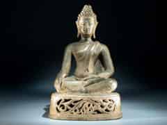 Detailabbildung: Buddha-Figur in Bronze
