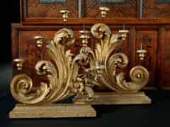 Detailabbildung: Paar barocke Altarleuchter