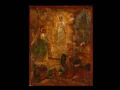 Detailabbildung: Ölbild auf Holz mit Darstellung der Auferstehung Christi