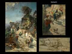 Detail images: Franz Thedor Aerni Schweizer Landschaftsmaler, geb. 1853 Aarburg - 1918 Rom