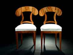 Detailabbildung: Paar Biedermeier-Stühle