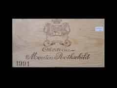 Detailabbildung: Château Mouton Rothschild 1991 0,75l Pauillac 1er Cru Classé (Bordeaux, Frankreich)