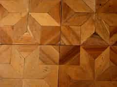 Detailabbildung: Bodenplatten eines Parkettbodens