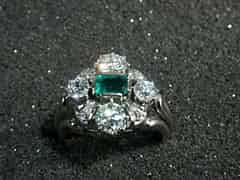 Detail images: Smaragd-Brillant-Ring